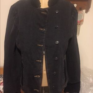 Ladies black jeans and lace jacket